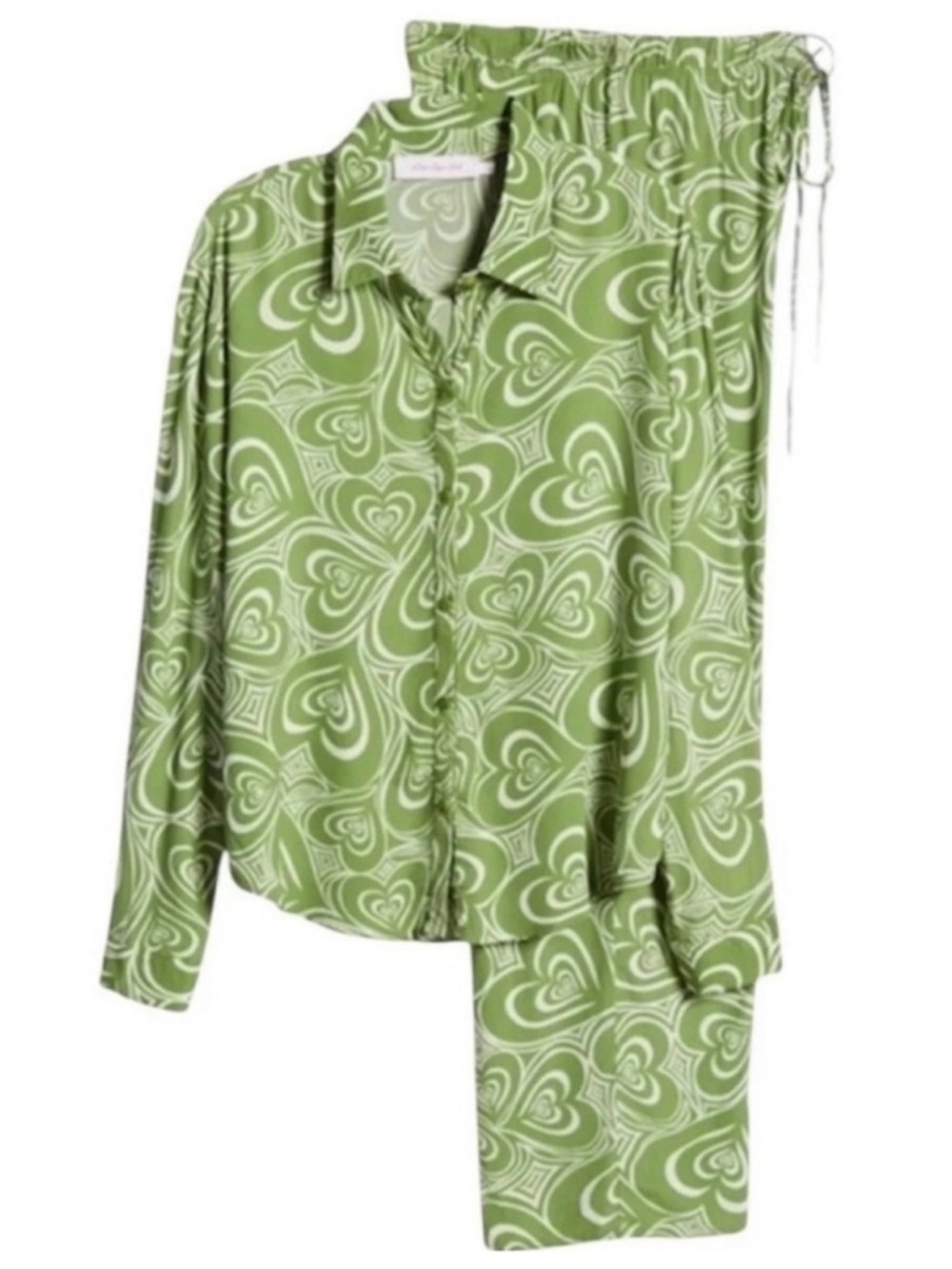 Lisa Says Gah Bailey Long Sleeve Top & Drawstring Pants Lounge Set Wild Hearts S